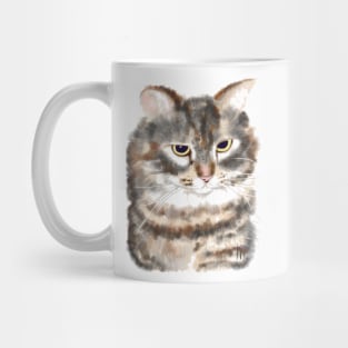 Sneaky Striped Barn Cat Mug